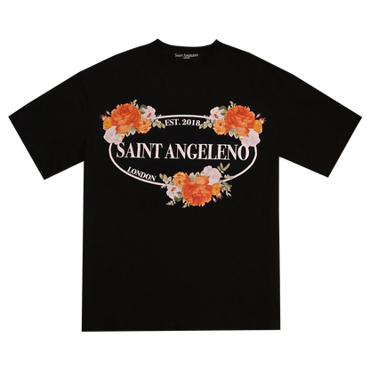 SAINT ANGELENO FLOWER PRINT T-SHIRT