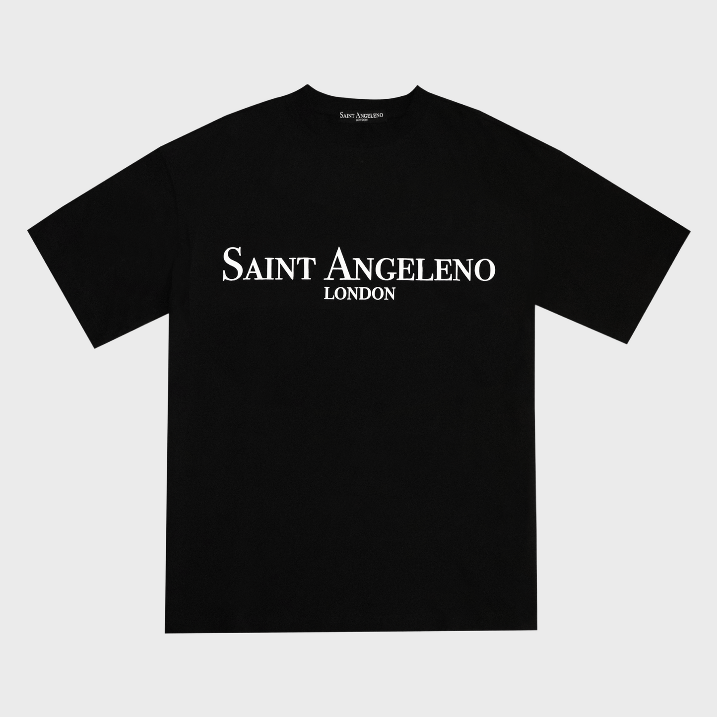 Front view of Saint Angeleno's Original Print T-Shirt